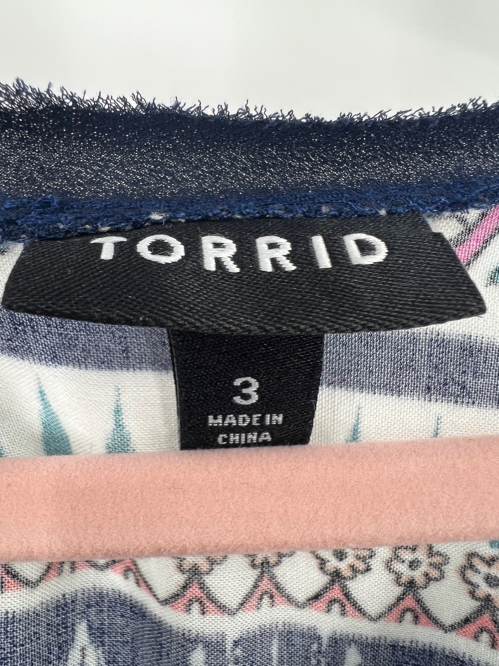 Torrid Challis Tee Dress Multicolor Mixed Prints Mini size 3X - Picture 7 of 8